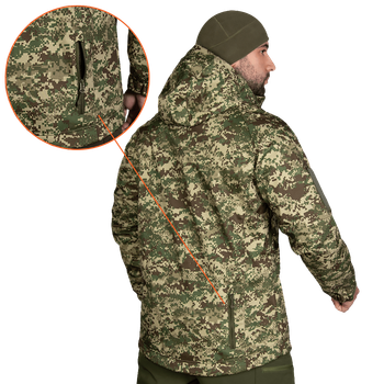 Куртка Stalker SoftShell Хижак піксель (7495), M