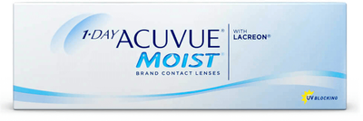 Контактные линзы Johnson&Johnson 1-DAY ACUVUE MOIST BC=8.5 DIA=14.2 PWR=-3.00 10 линз