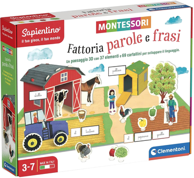 Gra planszowa Clementoni Montessori Farm Words and Phrases (8005125163694)