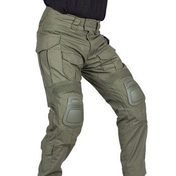 Бойові штани IDOGEAR G3 Combat Pants Olive з наколінниками XL