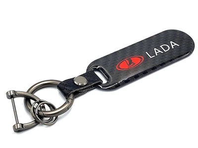 Брелок для ключей Carbon с карабином LADA
