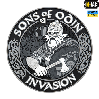 Нашивка M-Tac Sons of Odin 3D PVC Black/Grey