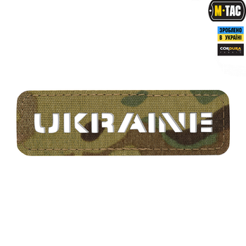 Нашивка M-Tac Ukraine наскрізна 25х80 Laser Cut Multicam