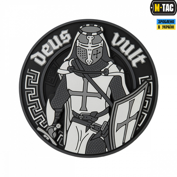 Нашивка M-Tac Deus Vult 3D PVC Black/White
