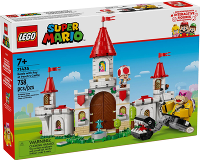 Zestaw klocków Lego Super Mario Roy i bitwa na zamku Peach 738 elementów (71435)