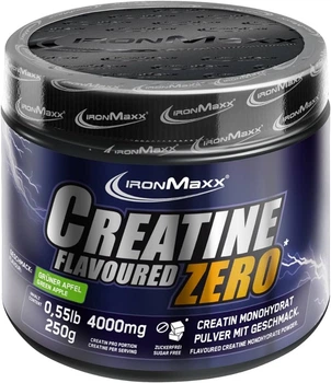 Креатин IronMaxx Creatine Flavoured ZERO 250 g (Green Apple)