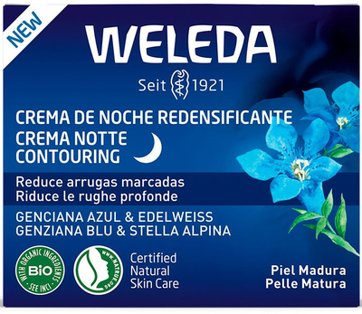 Нічний крем від зморшок Weleda Blue Gentian and Edelweiss 40 мл (4001638589505)