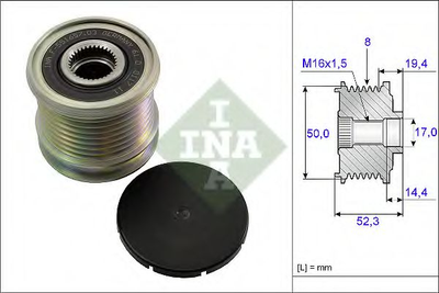 Механизм свободного хода генератора Ina (535011110)