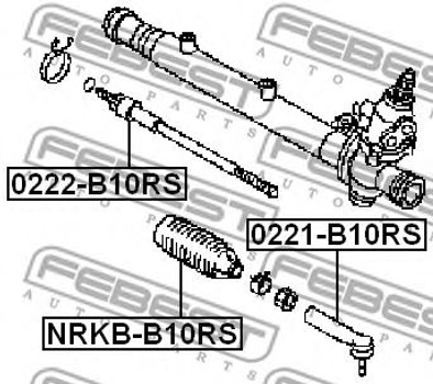 Тяга рулевая Almera/Sunny 06- Febest (0222B10RS)