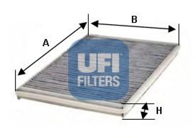 Фильтр, воздух во внутреннем пространстве UFI (5410200)