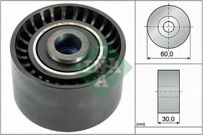 Паразитний / Провідний ролик, зубчастий ремінь Ina (532039510)