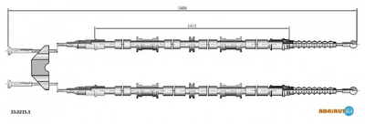 Трос зупиночних гальм Adriauto (3302151)