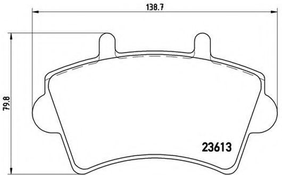 Тормозные колодки дисковые Brembo (P59039)