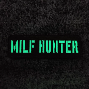 Патч / шеврон светящийся Milf Hunter Laser Cut хаки