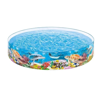 Бассейн Intex 58472 коралловый риф, детский каркасный 244-46 см