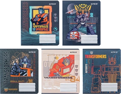 Набор школьных тетрадей Kite Transformers 18 листов в клеточку 20 штук (TF24-236)