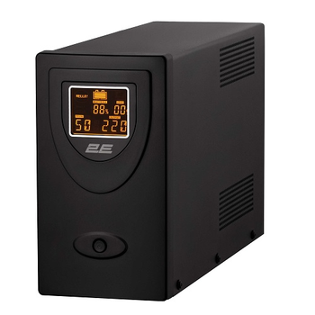 Источник бесперебойного питания 2E 2E-DD2000 2000ВA/1200Вт LCD USB 2xSchuko Black