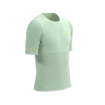 Спортивная компрессионная бесшовная мужская футболка Compressport Pro Racing SS Tshirt M, Ice Flow, M