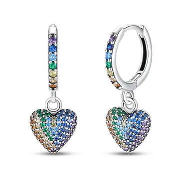Сережки з кольоровими наноцирконами Original стиль Pandora 1179