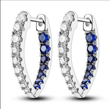 Серьги серебро .оригиналукрашены маленькими цирконами стиль Pandora 1199