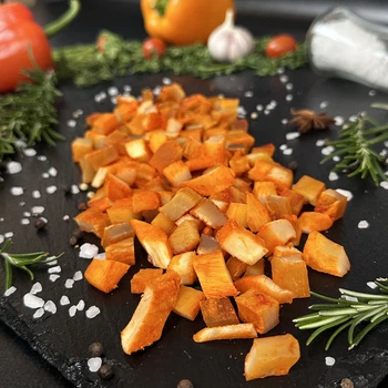 Кубики кальмара с перцем снеки 100г