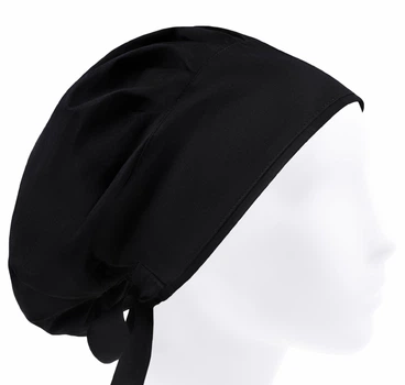 Медицинская шапочка-чепчик женская HeadwearUniverse универсальная Чёрная