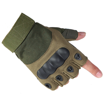 Захисні рукавиці CSJ Half Finger Tactical Gloves Green - XL