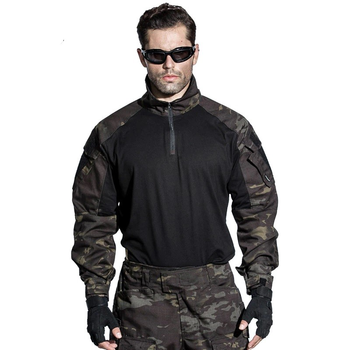 Тактична сорочка Emerson G3 Combat Shirt Camo Black - L