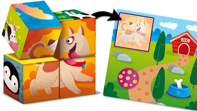 Zabawka edukacyjna Lisciani Montessori Wood Cubes And Logic (8008324096879)
