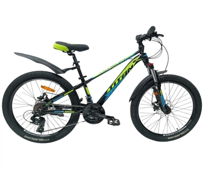Велосипед Titan 24`` Arena 2024 Рама-12`` black-green