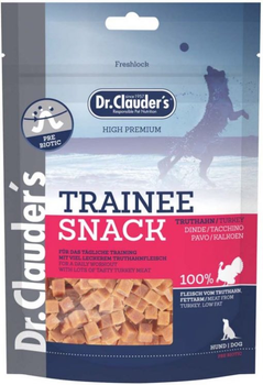 Ласощі для собак Dr.Clauder's кубики з індички 80 г (4014355229500)
