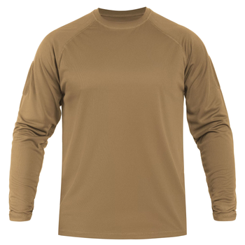 Футболка з довгим рукавом швидковисихаюча Sturm Mil-Tec TACTICAL LONG SLEEVE SHIRT QUICKDRY DARK COYOTE 2XL (11082019)