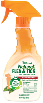 Spray TropiClean Flea & Tick na pchły i kleszcze (0645095160026)