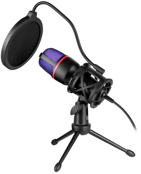 Мікрофон Defender Forte GMC 300 RGB USB Black (4714033646314)