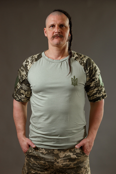 Військова футболка з коротким рукавом, тактичний рашгард, убакс піксель XXL