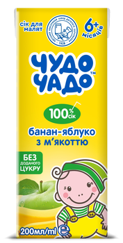 Сік Чудо-Чадо Банан-Яблуко 0,2 л (4820003688281)