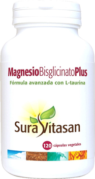 Дієтична добавка Sura Vitasan Magnesio Bisglicinato Plus 120 капсул (0628747120326)