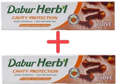 Упаковка зубної пасти Dabur Herbʼl Гвоздика 150 г х 2 шт (6291069707151)