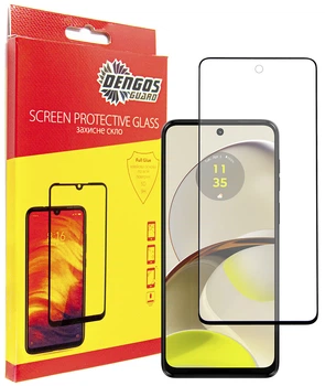 Захисне скло Dengos для Motorola Moto G14 Black Full Glue (TGFG-325) Захисне скло 21317