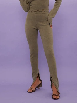 Брюки женские NA-KD 1018-009006-1758 XXS/XS Хаки (7325946315081)