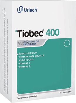 Дієтична добавка Uriach Tiobec 400 40 таблеток (8470001818614)