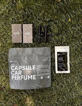 Преміальний ароматизатор для авто зі змінними парфумованими стіками Capsule Car Perfume Beginer чорний