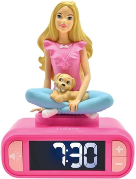 Нічник-будильник Lexibook Barbie Różowy (3380743101927)