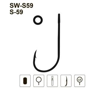 Крючки MiniMax S 59 SW-S59 # 8 BLN 10шт. ring