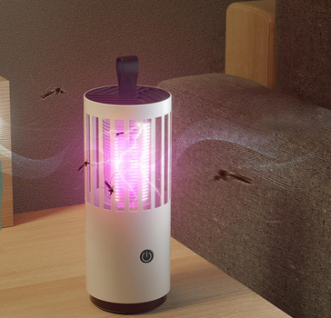 Лампа ловушка для уничтожения комаров и других насекомых до 25м.кв. Electrik Shock USB Белый (D-2019091632)