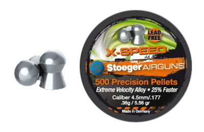 Пульки Stoeger X-Speed 0.36 г, кал.177(4.5 мм), 200 шт.