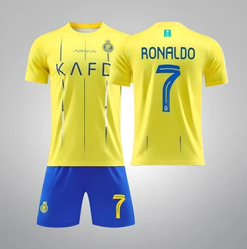 Форма футбольна дитяча Ronaldo (Роналдо) Al-Nasr «Аль-Наср» 2024, 18-105-115, жовта синя