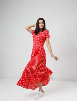Летнее платье в пол Fashion Girl "Кайли" 44 красный