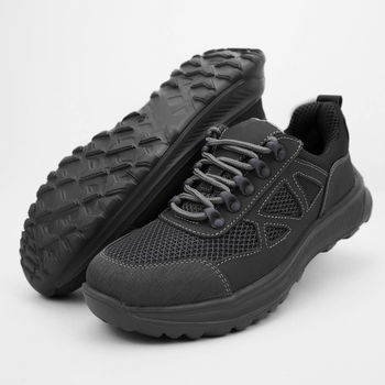 Шкіряні літні кросівки OKSY TACTICAL Black cross NEW арт. 070104-setka 40 розмір