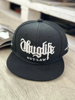 Кепка снепбек (Snapback) Thug Life Черный 56-61р (9001)